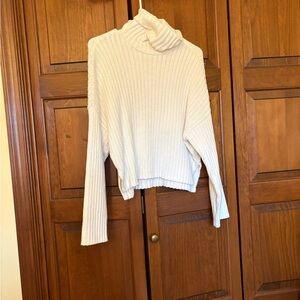 Abercrombie & Fitch Cream Turtleneck Sweater